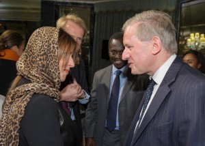 HRH Princess Basmah and Sir Sherard Cowper Coles