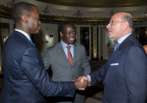 Gilles Acogny and guest with Shafik Gabr