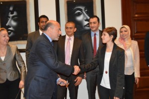 Mr Gabr with Ms Mariam Ibrahim