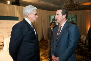 Taher Helmy and Ambassador Stuart Holliday