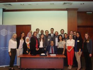 Dr. Aly El Samman addresses the Gabr Fellows