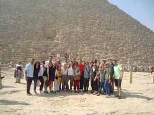 Fellows at the Pyramids of Giza