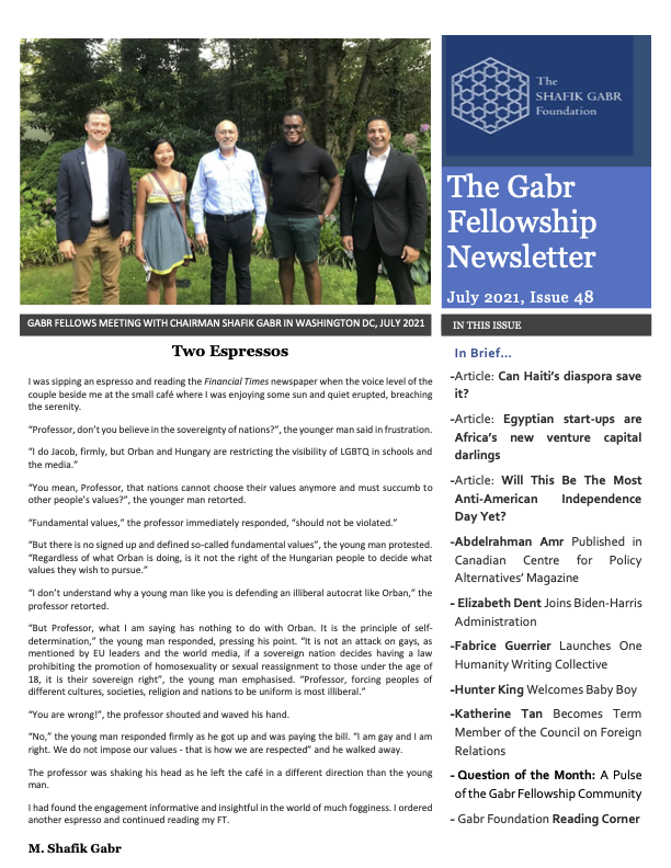 July 2021 Newsletter