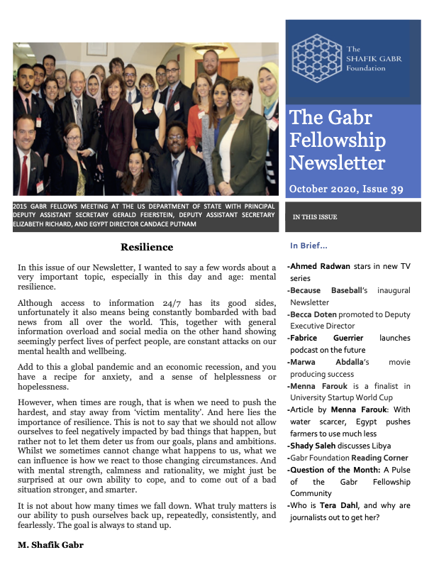 October 2020 Newsletter