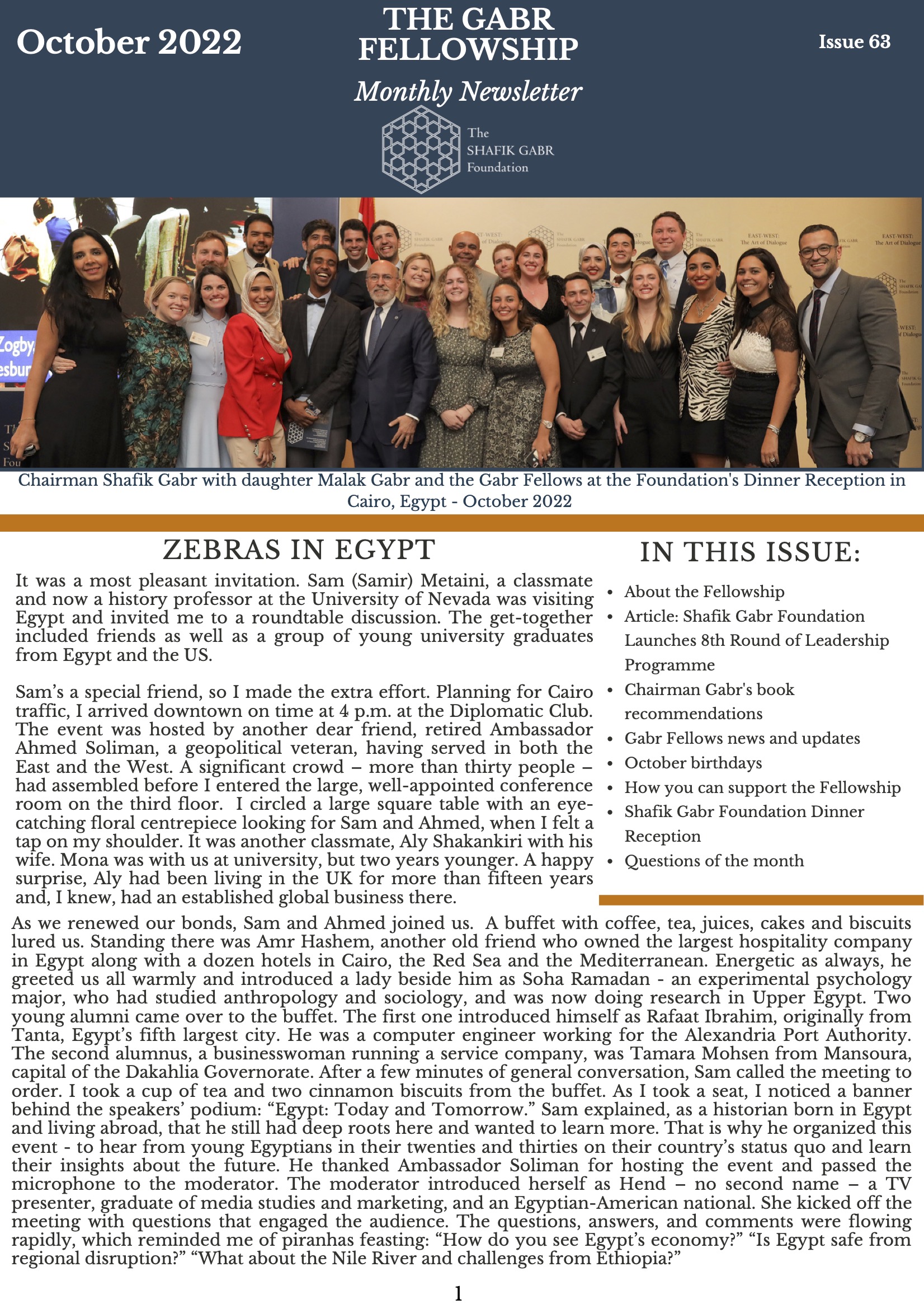 October 2022 Newsletter