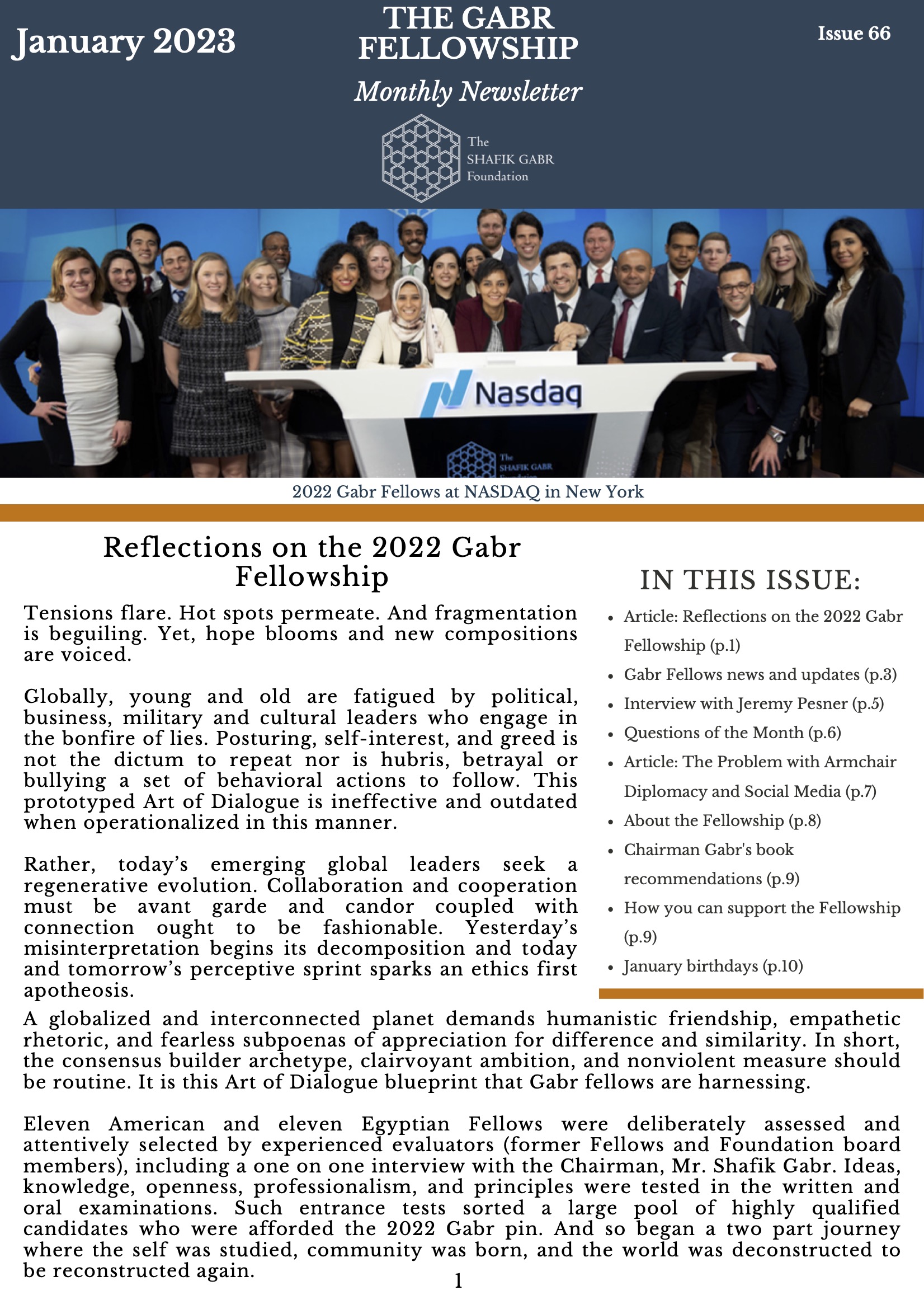 January 2023 Newsletter