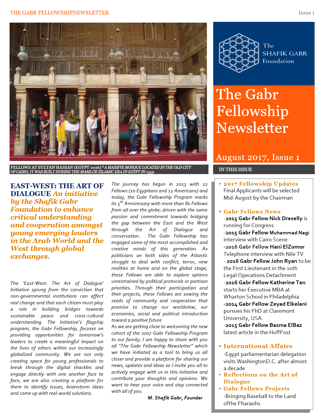 August and September newsletters