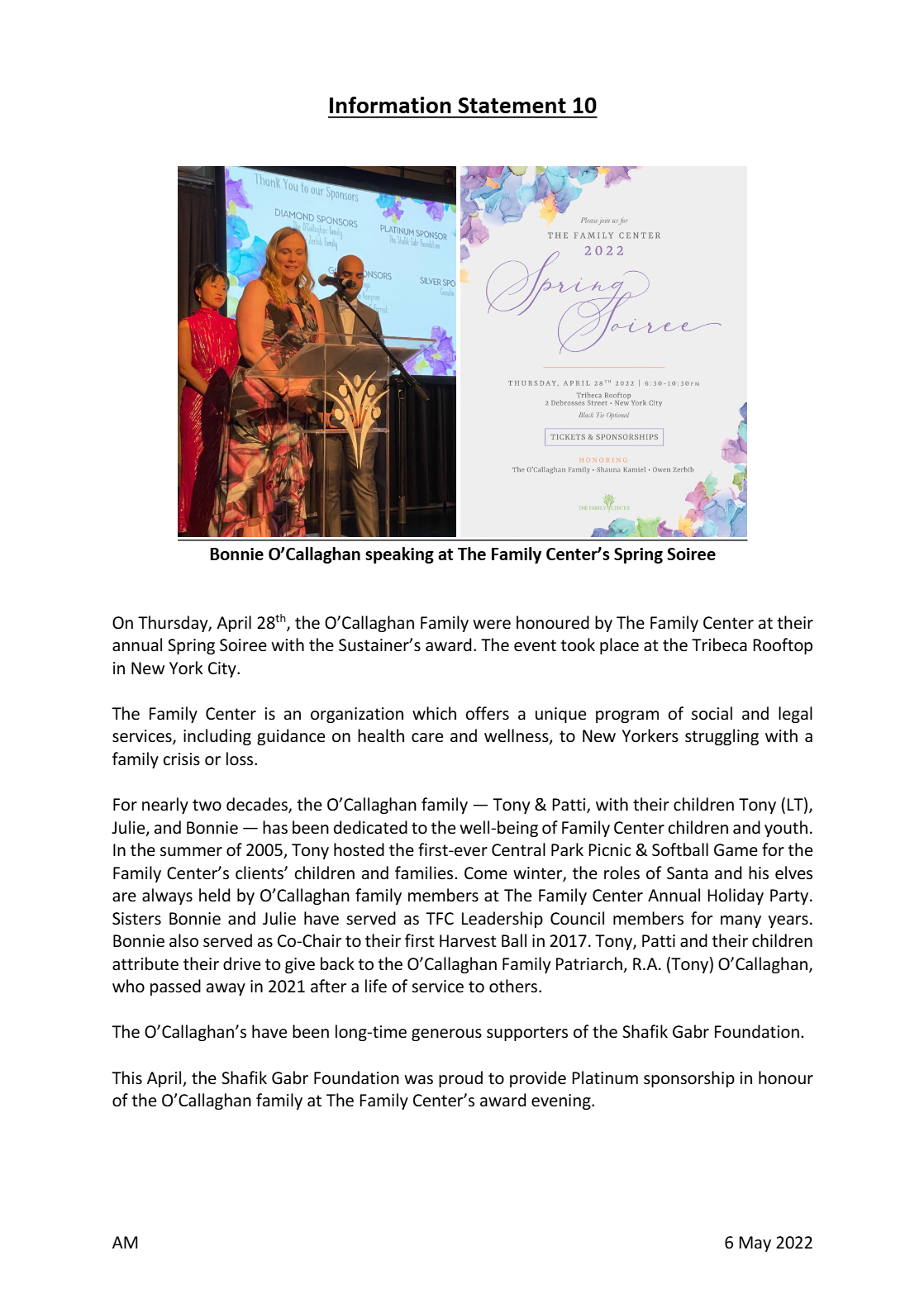 The Family Center’s Spring Soiree