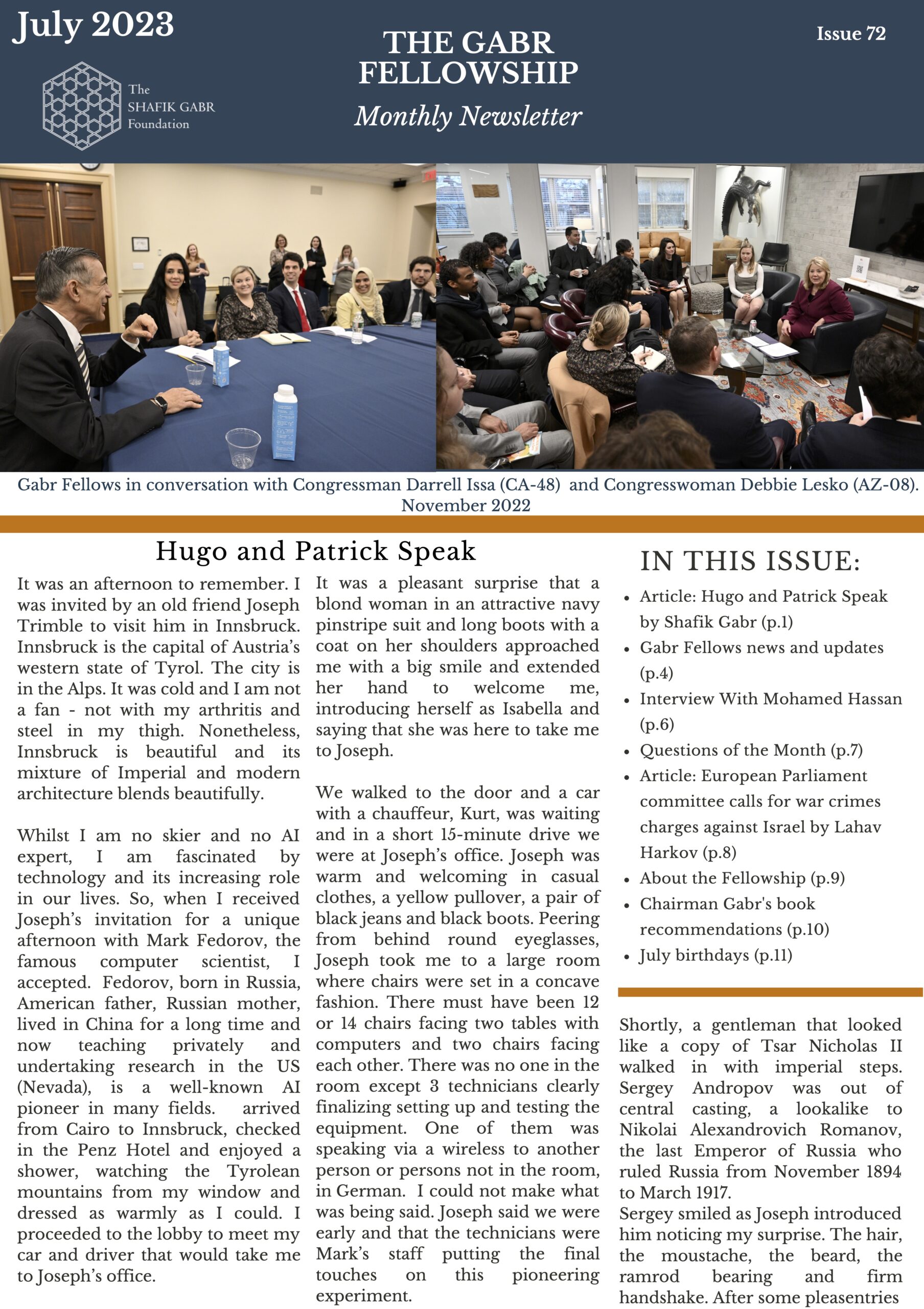 July 2023 Newsletter