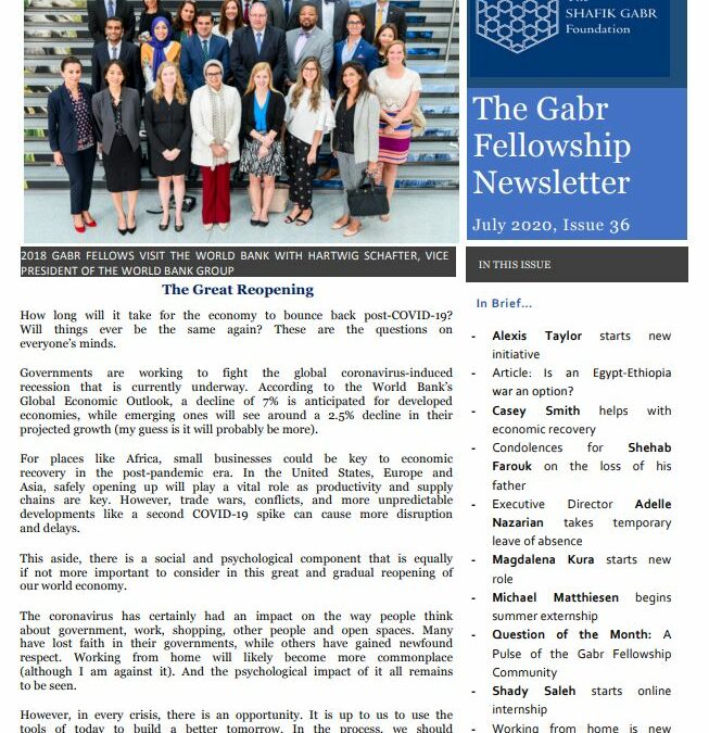 July 2020 Newsletter