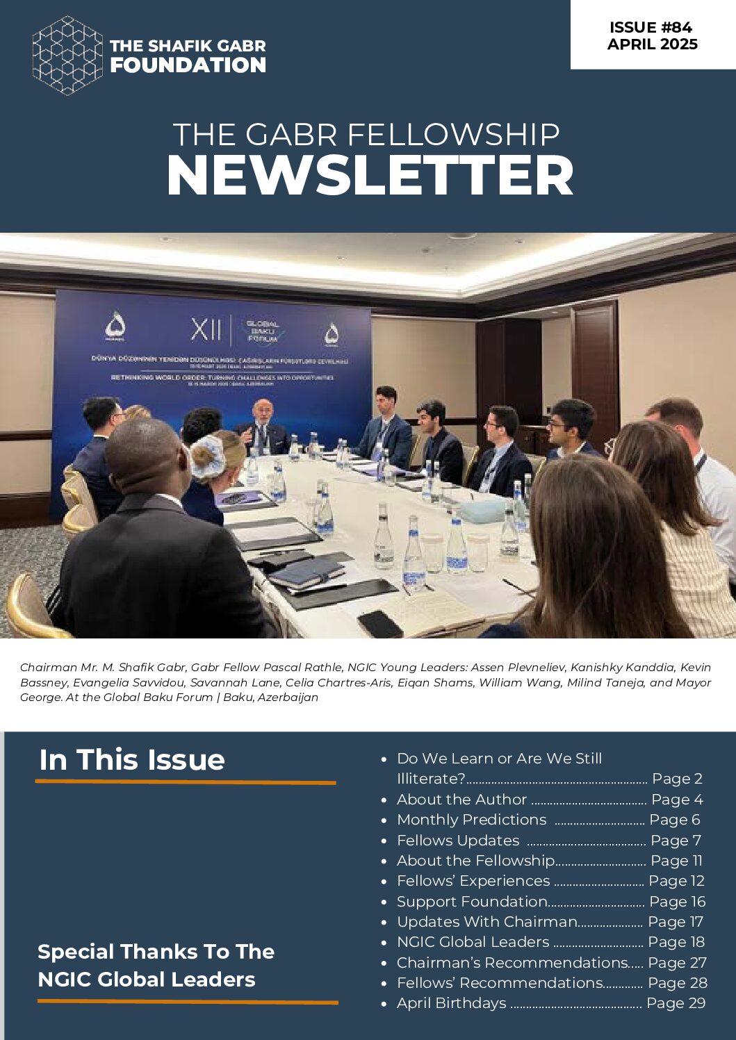 April 2025 Newsletter